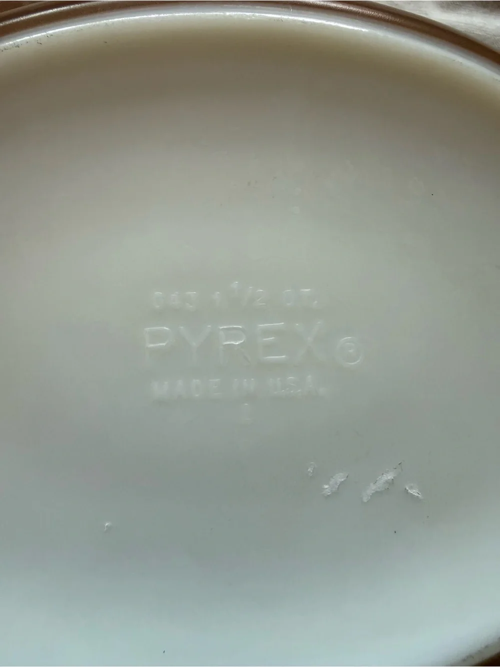 Vintage Pyrex 043 Early American 1.5 Qt Casserole Dish No Lid